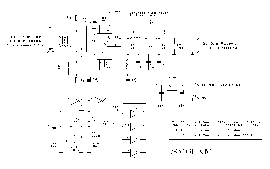 Simple HCMOS LF upconverter